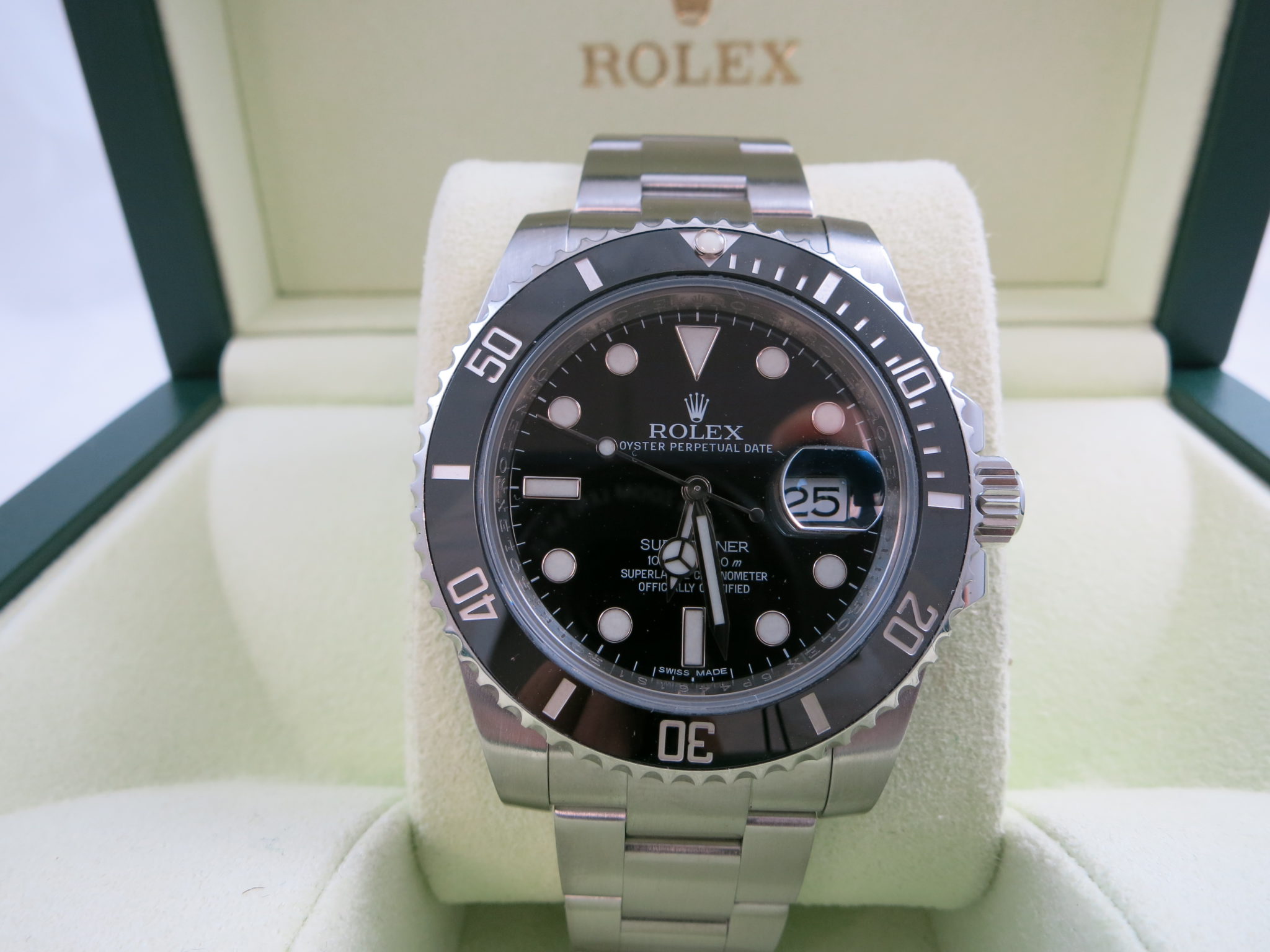 Rolex Submariner Ceramic 116610LN Complete Set for Tim R. - Swiss Watch ...