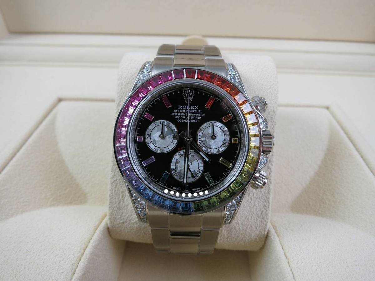 Rolex Daytona Rainbow White Gold Price Rolex Replica 1:1 Watch